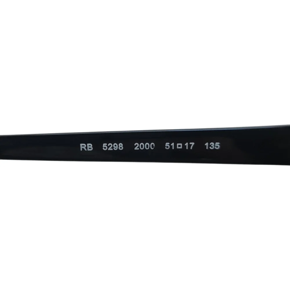 Ray-Ban RB 5298 2000 Eyeglasses Frames Only Black Full Rim Rectangular 51-17-135
